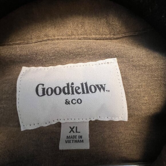 Goodfellow &‎ Co Men's Brown Button-Up Long Sleeve Shirt XL - Picture 6 of 8